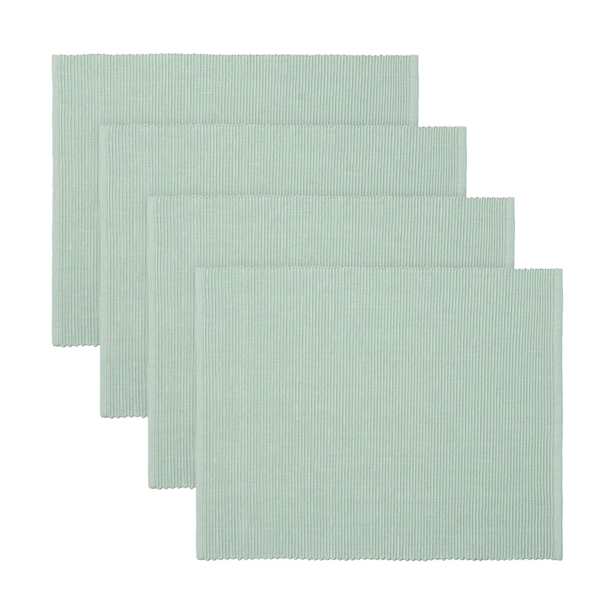 Linum Uni bordbrikke 35x46 cm 4-pk Lys isgrønn