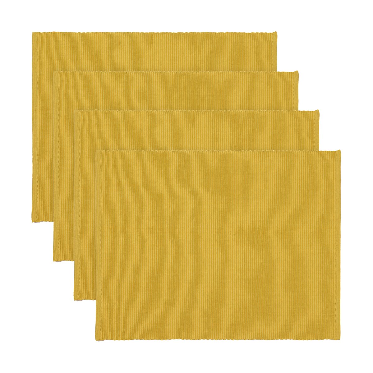 Linum Uni bordbrikke 35x46 cm 4-pk Sennepsgul