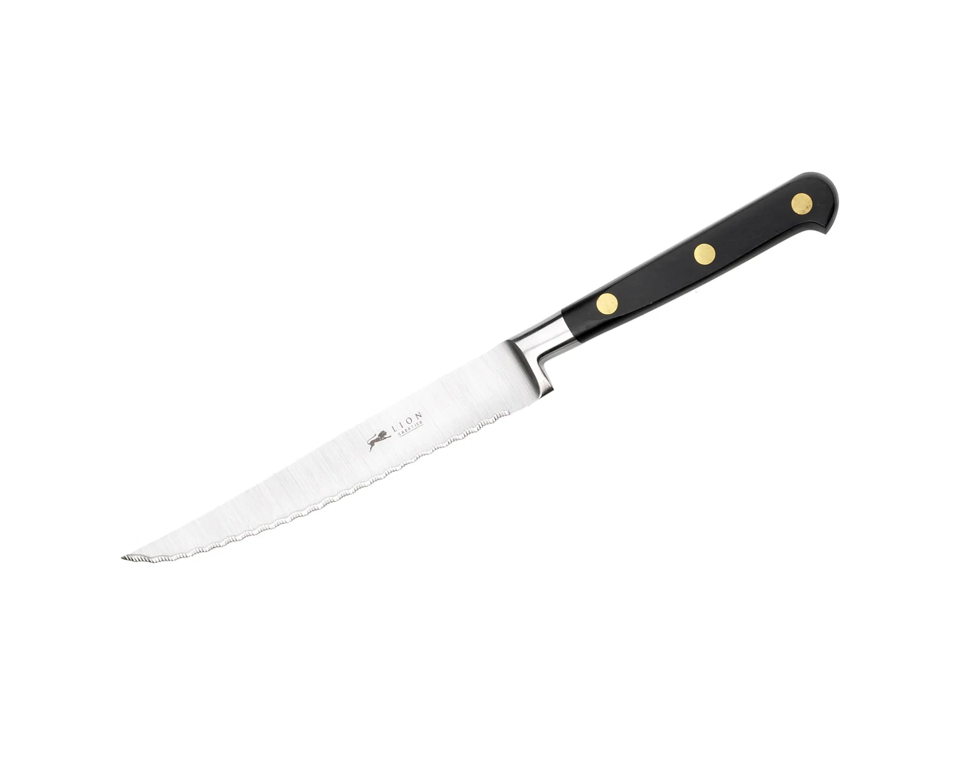 Ideal stekkniv tagget 13 cm, Stål-svart Lion Sabatier