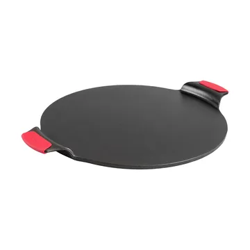 Pizzastein med silikonhåndtak - Ø38 cm - Lodge