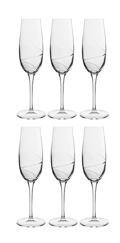 Luigi Bormioli Aero champagneglass 6-pakning 23,5 cl