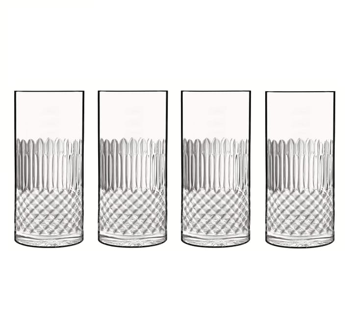 Diamante Ølglass/Longdrinkglass 4-pakning - 48 cl - Luigi Bormioli