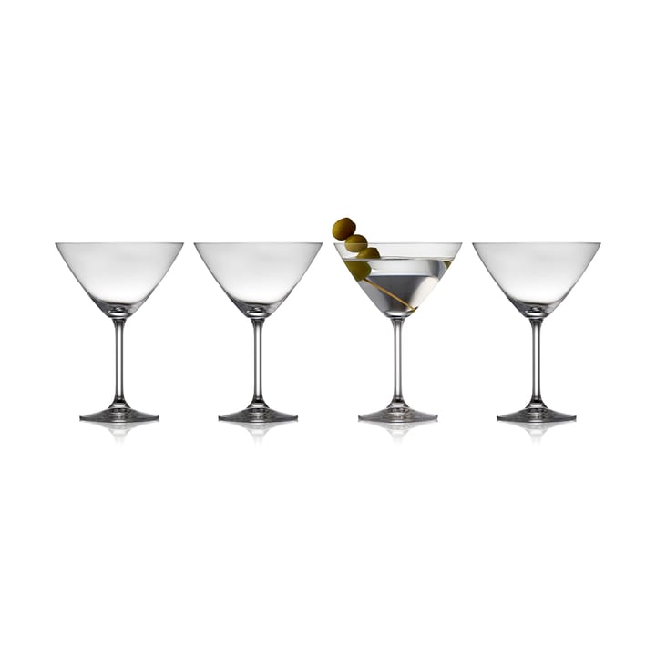 Juvel martiniglass 28 cl 4-pakning, Krystall Lyngby Glas