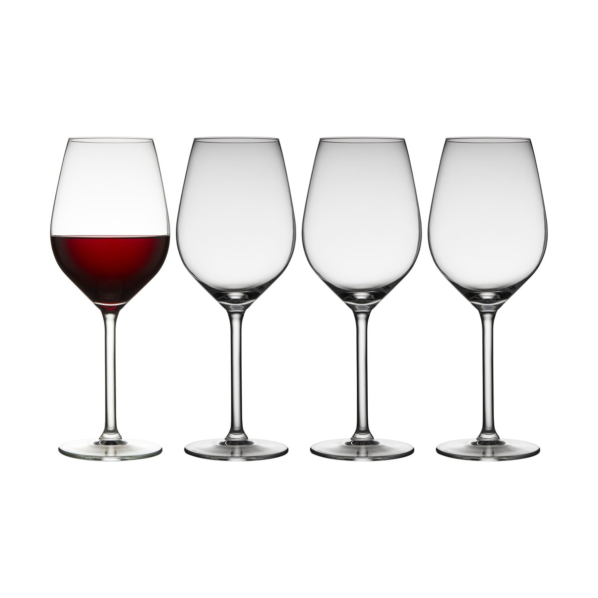 Lyngby Glas Juvel rødvinsglass 50 cl 4-pakning Klar