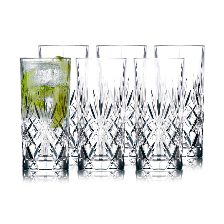 Melodia highballglass 36 cl 6-pakning, Krystall Lyngby Glas