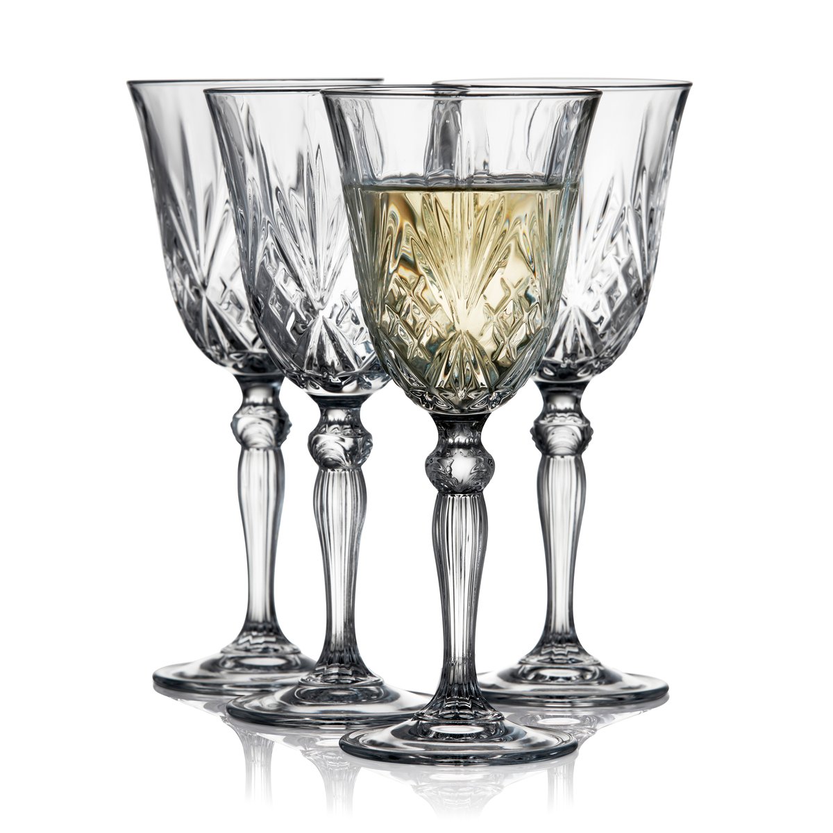 Melodia hvitvinsglass 21 cl 4-pakning Krystall