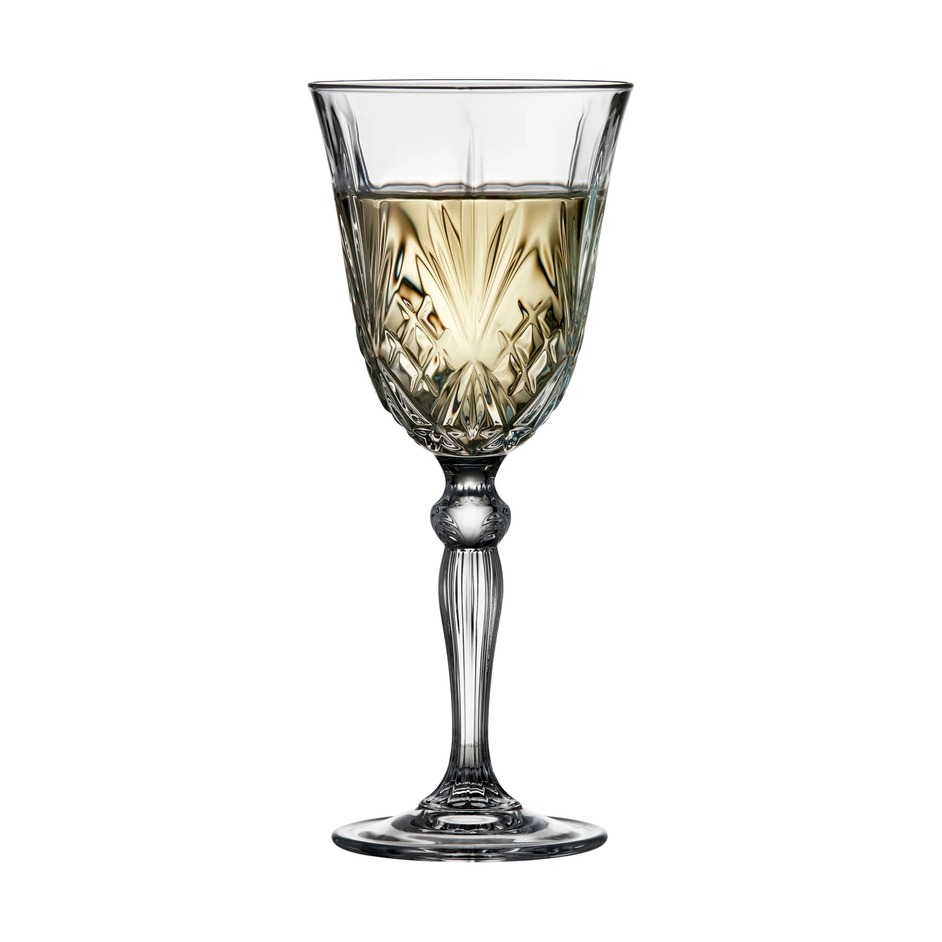 Melodia hvitvinsglass 21 cl 4-pakning, Krystall Lyngby Glas