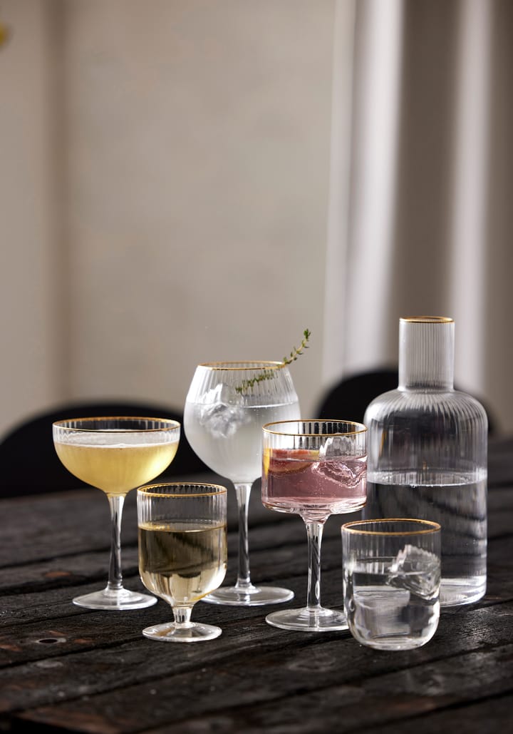 Palermo Gold cocktailglass 31,5 cl 4-pakning, Klar-gull Lyngby Glas