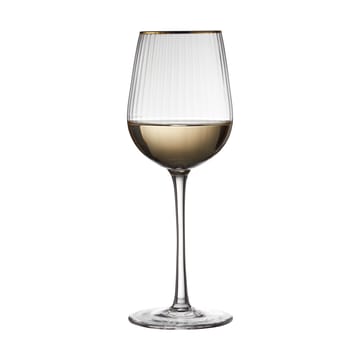 Palermo Gold hvitvinsglass 30 cl 4-pakning - Klar-gull - Lyngby Glas