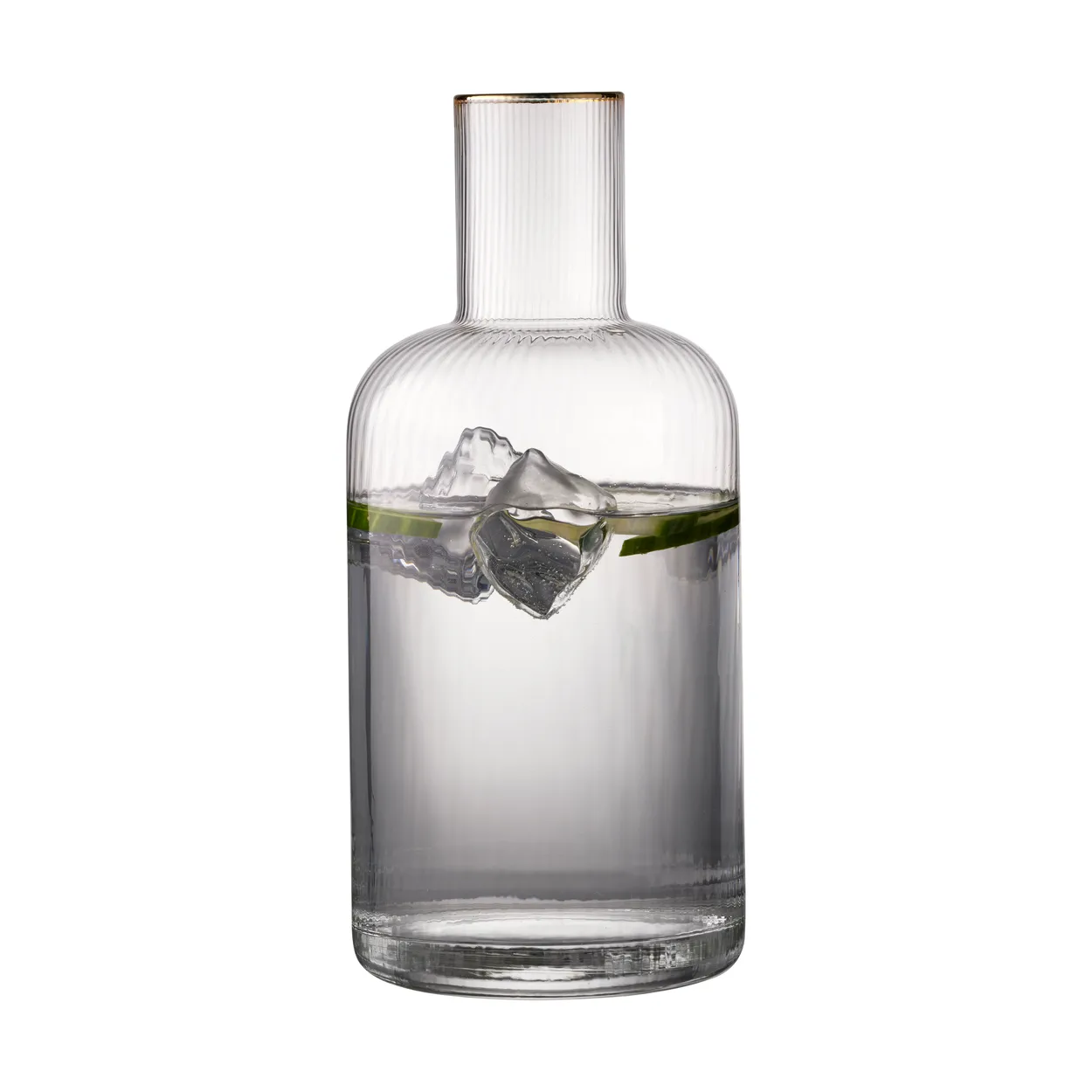 Lyngby Glas Palermo Gold karaffel 1,5 l Klar-gull