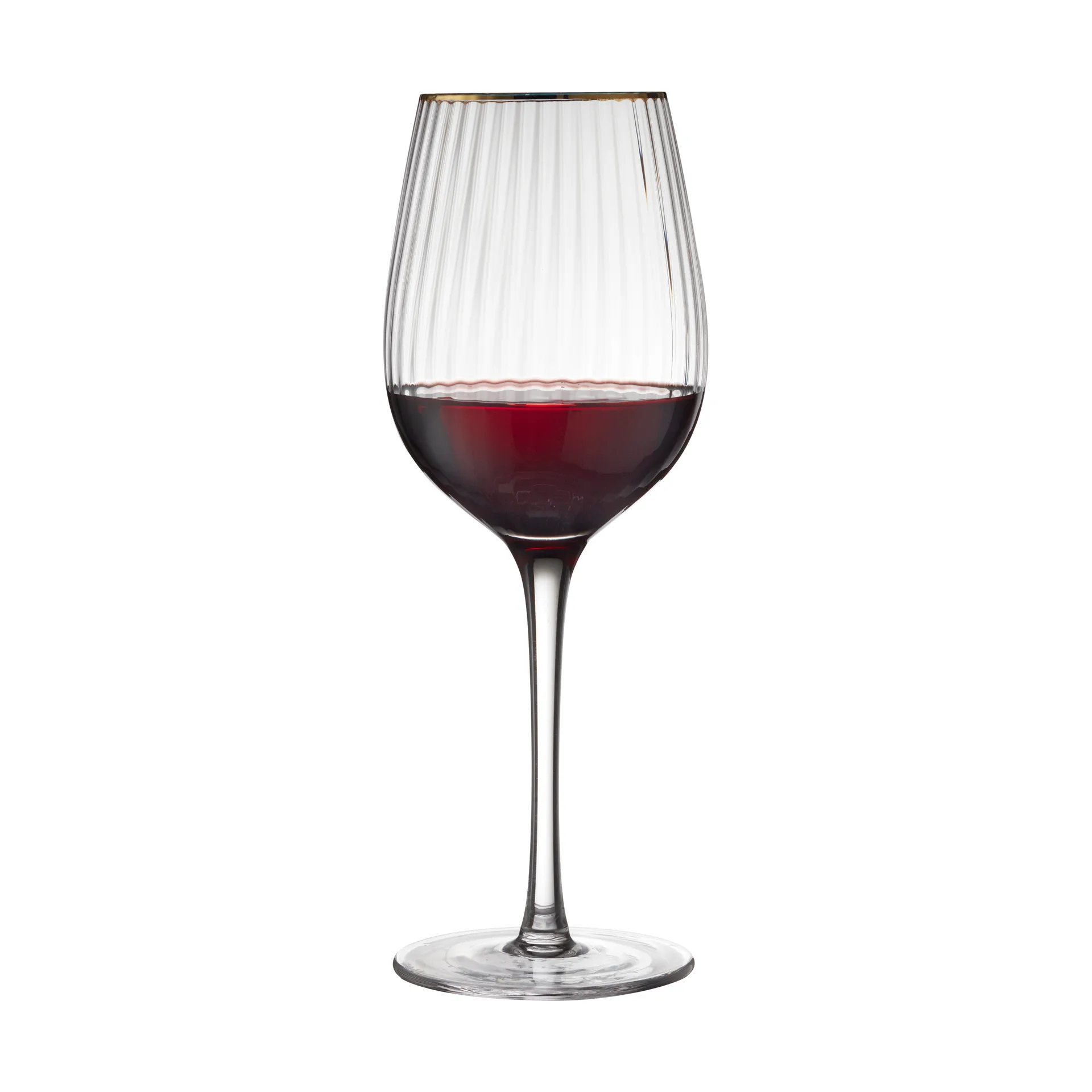 Palermo Gold rødvinsglass 40 cl 4-pakning, Klar-gull Lyngby Glas