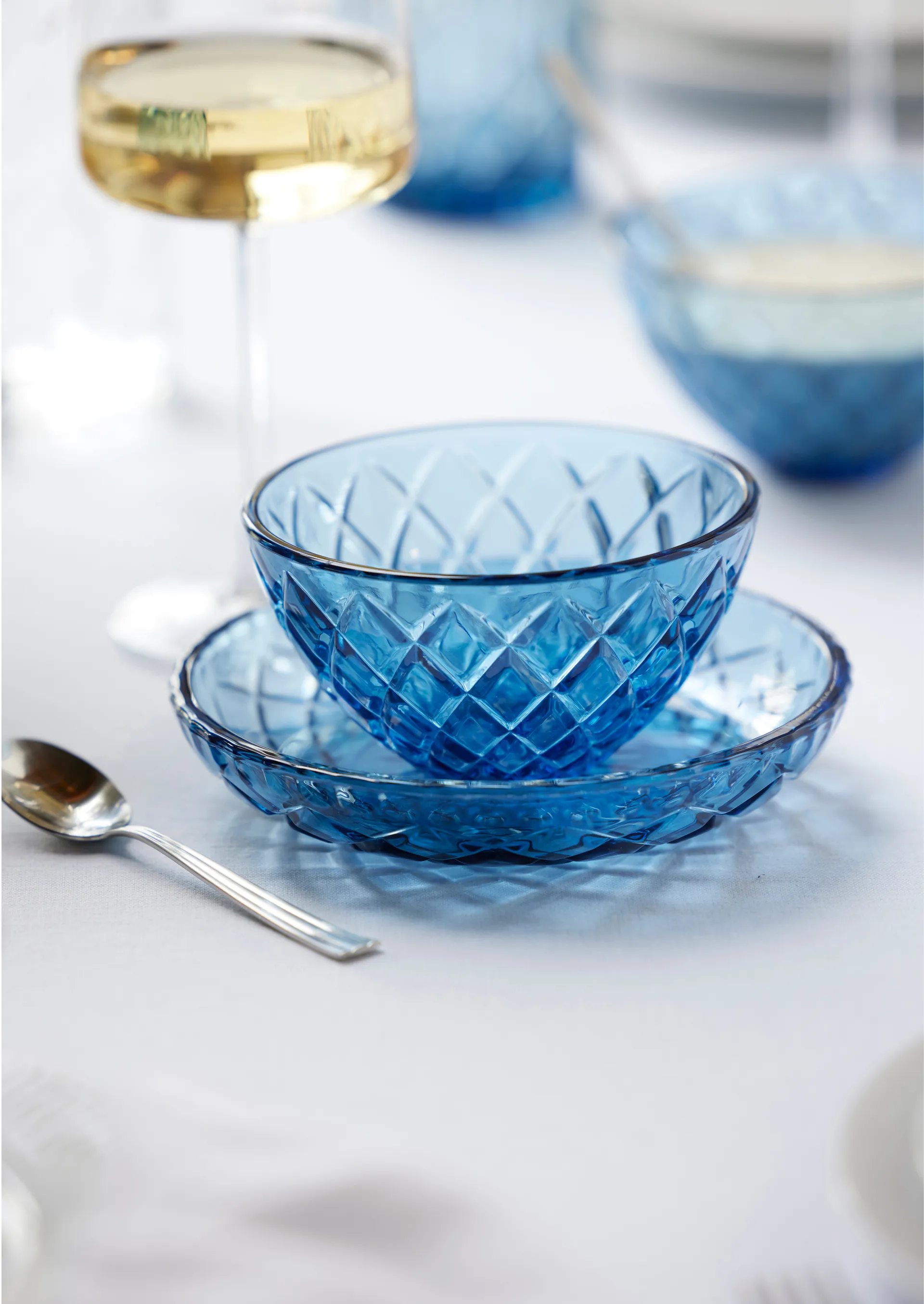 Sorrento highball glass 38 cl 4-pakning, Blue Lyngby Glas