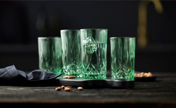 Sorrento highball glass 38 cl 4-pakning - Green - Lyngby Glas