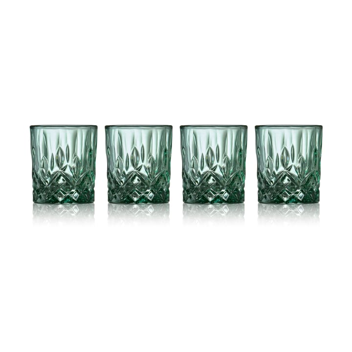 Sorrento shotglass 4 cl 4-pack, Grønn Lyngby Glas