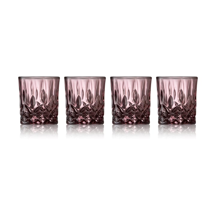 Sorrento shotglass 4 cl 4-pack - Pink - Lyngby Glas