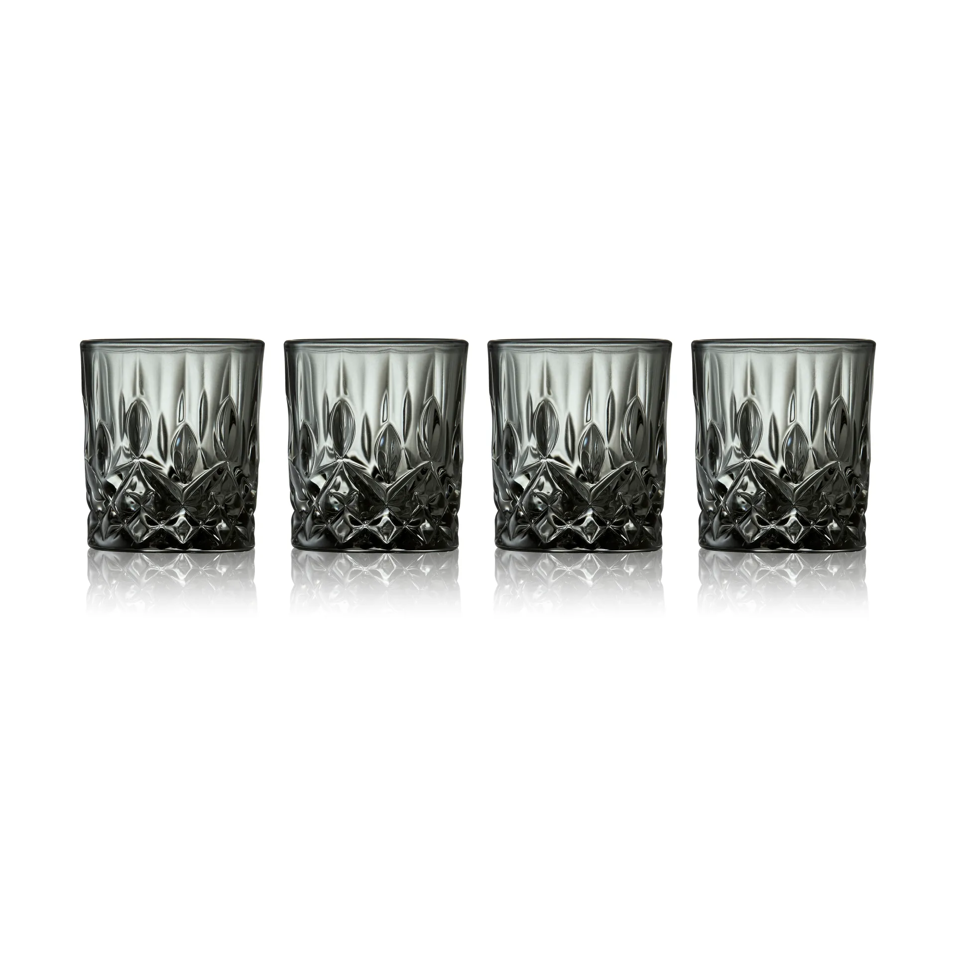 Sorrento shotglass 4 cl 4-pack, Smoke Lyngby Glas