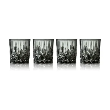 Sorrento shotglass 4 cl 4-pack - Smoke - Lyngby Glas