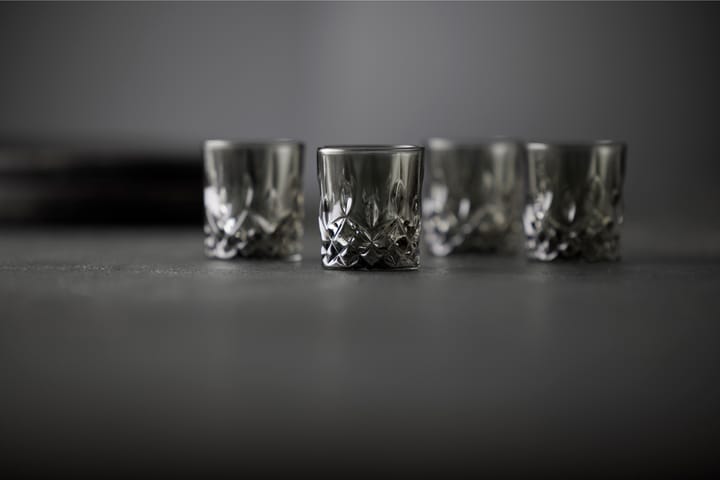 Sorrento shotglass 4 cl 4-pack, Smoke Lyngby Glas