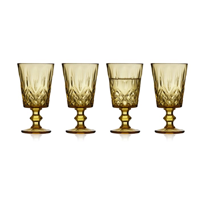 Sorrento vinglass 29 cl 4-pack - Amber - Lyngby Glas