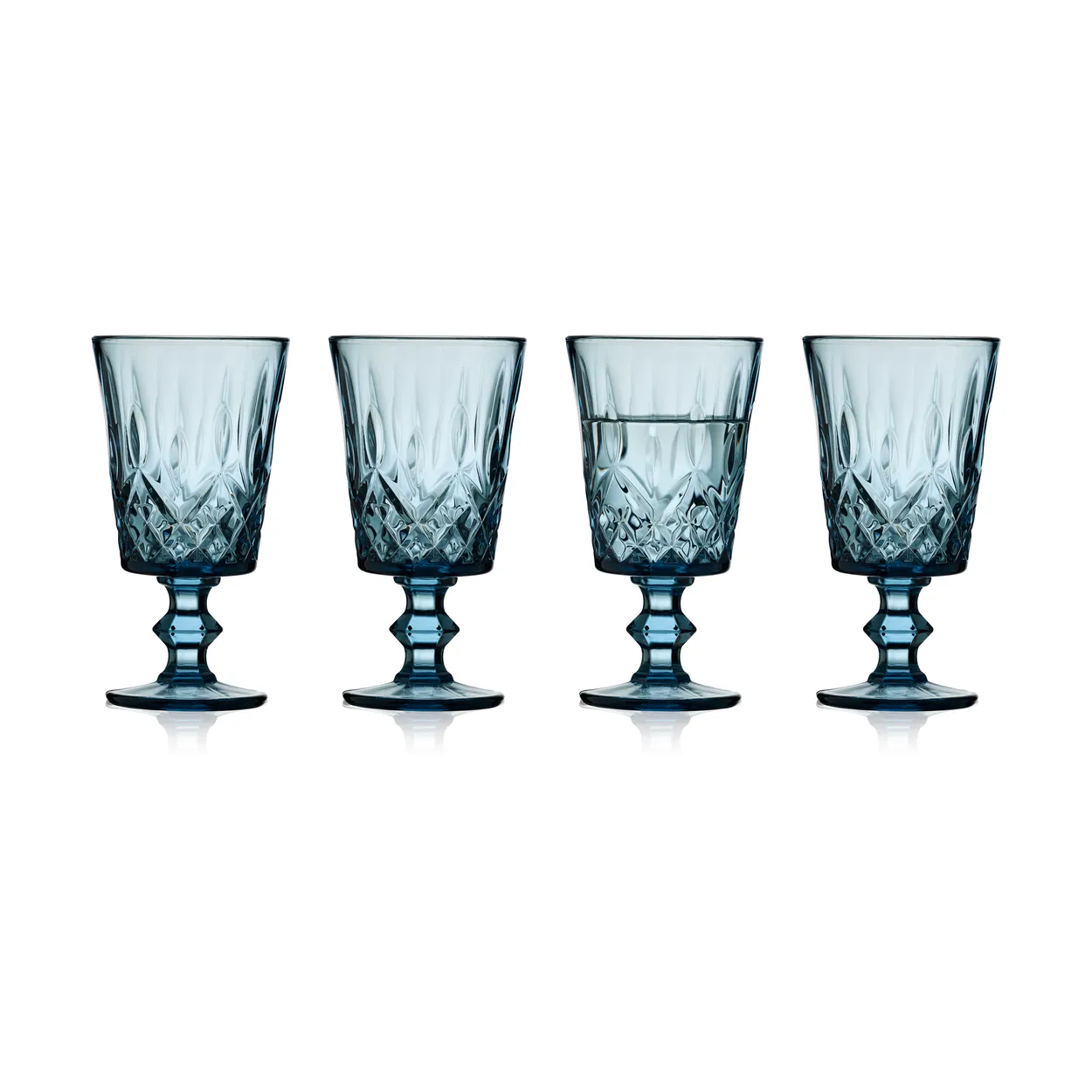 Lyngby Glas Sorrento vinglass 29 cl 4-pack Blå