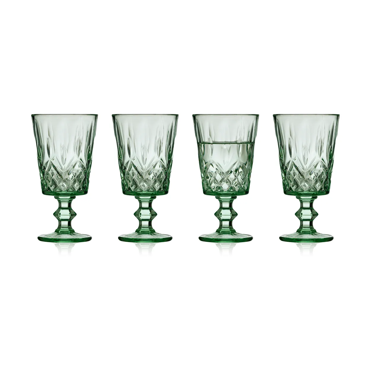 Lyngby Glas Sorrento vinglass 29 cl 4-pack Grønn