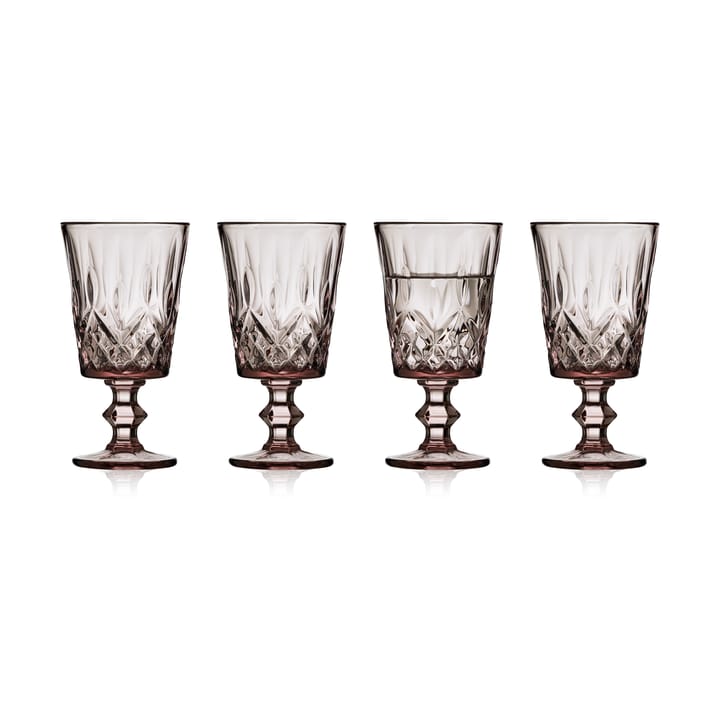 Sorrento vinglass 29 cl 4-pack - Pink - Lyngby Glas