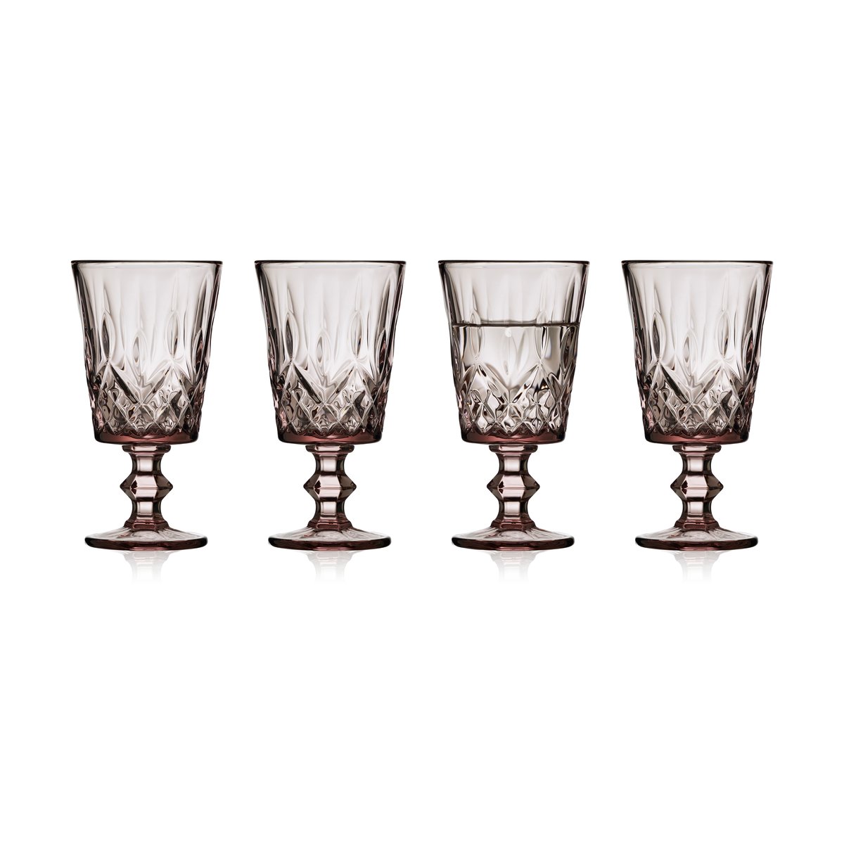 Lyngby Glas Sorrento vinglass 29 cl 4-pack Pink