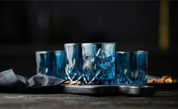 Sorrento whiskyglass 32 cl 4-pakning - Blue - Lyngby Glas