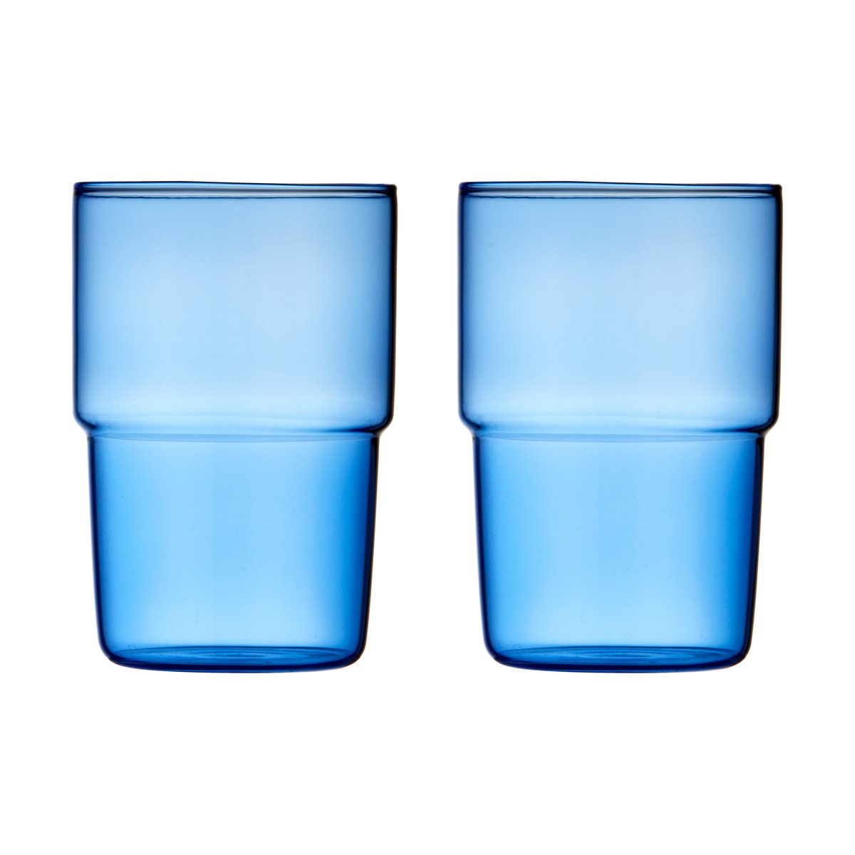 Lyngby Glas Torino glass 40 cl 2-pakning Blue
