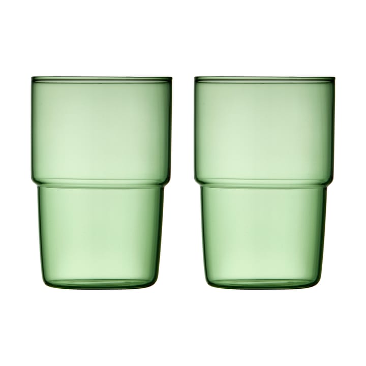 Torino glass 40 cl 2-pakning, Green Lyngby Glas