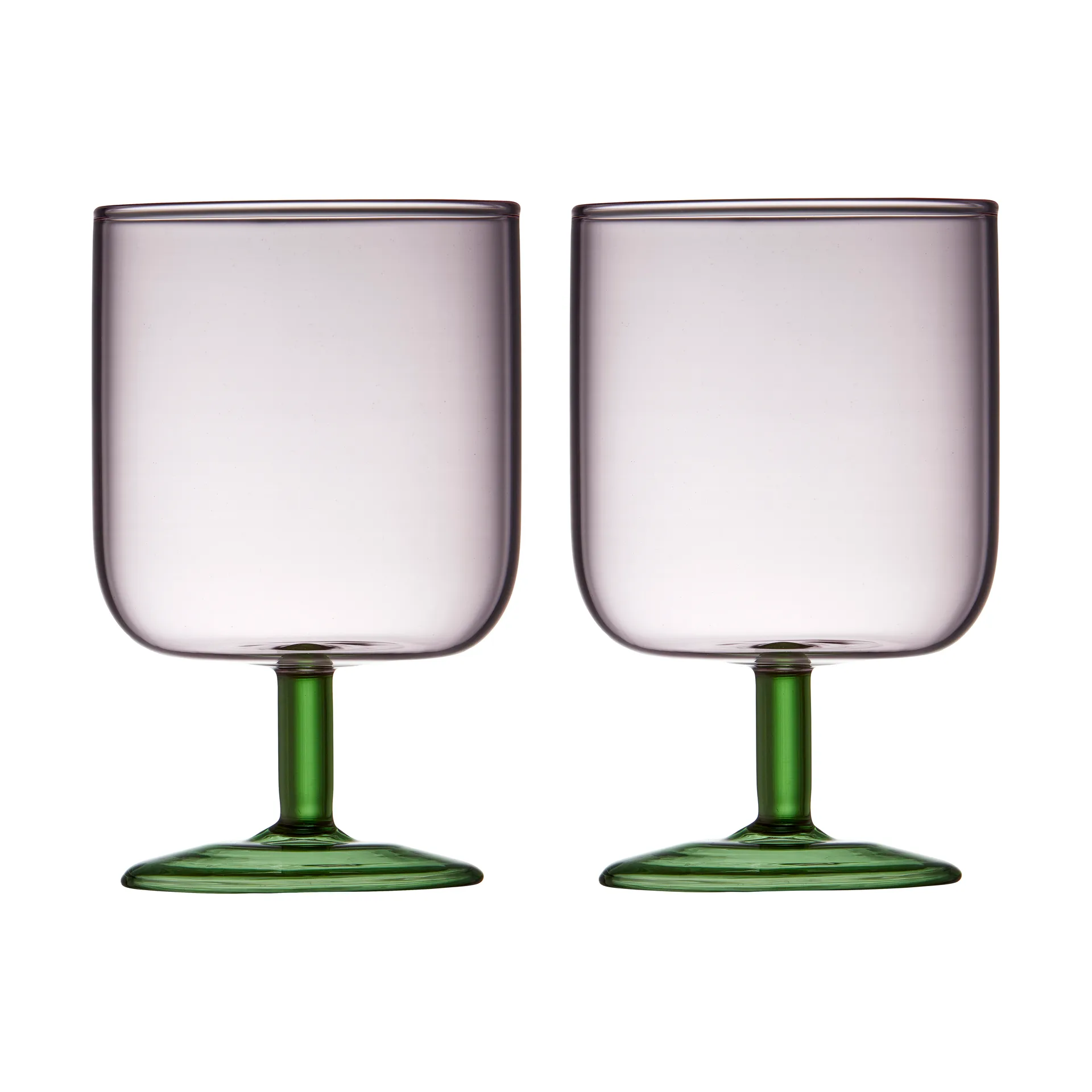Torino vinglass 30 cl 2-pakning, Pink-green Lyngby Glas