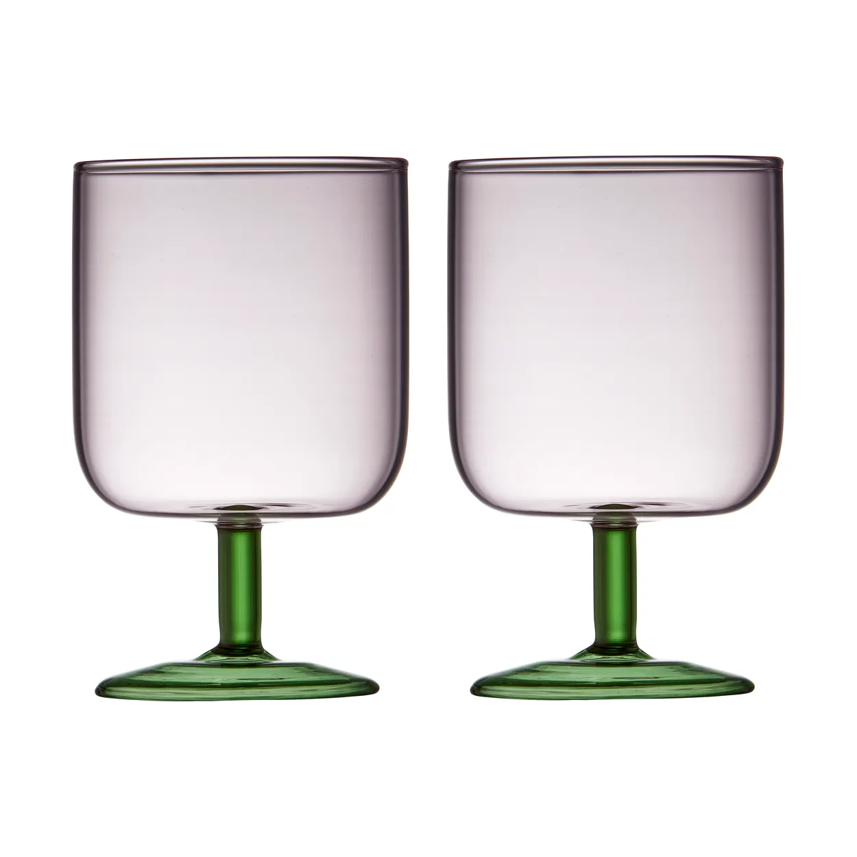Lyngby Glas Torino vinglass 30 cl 2-pakning Pink-green