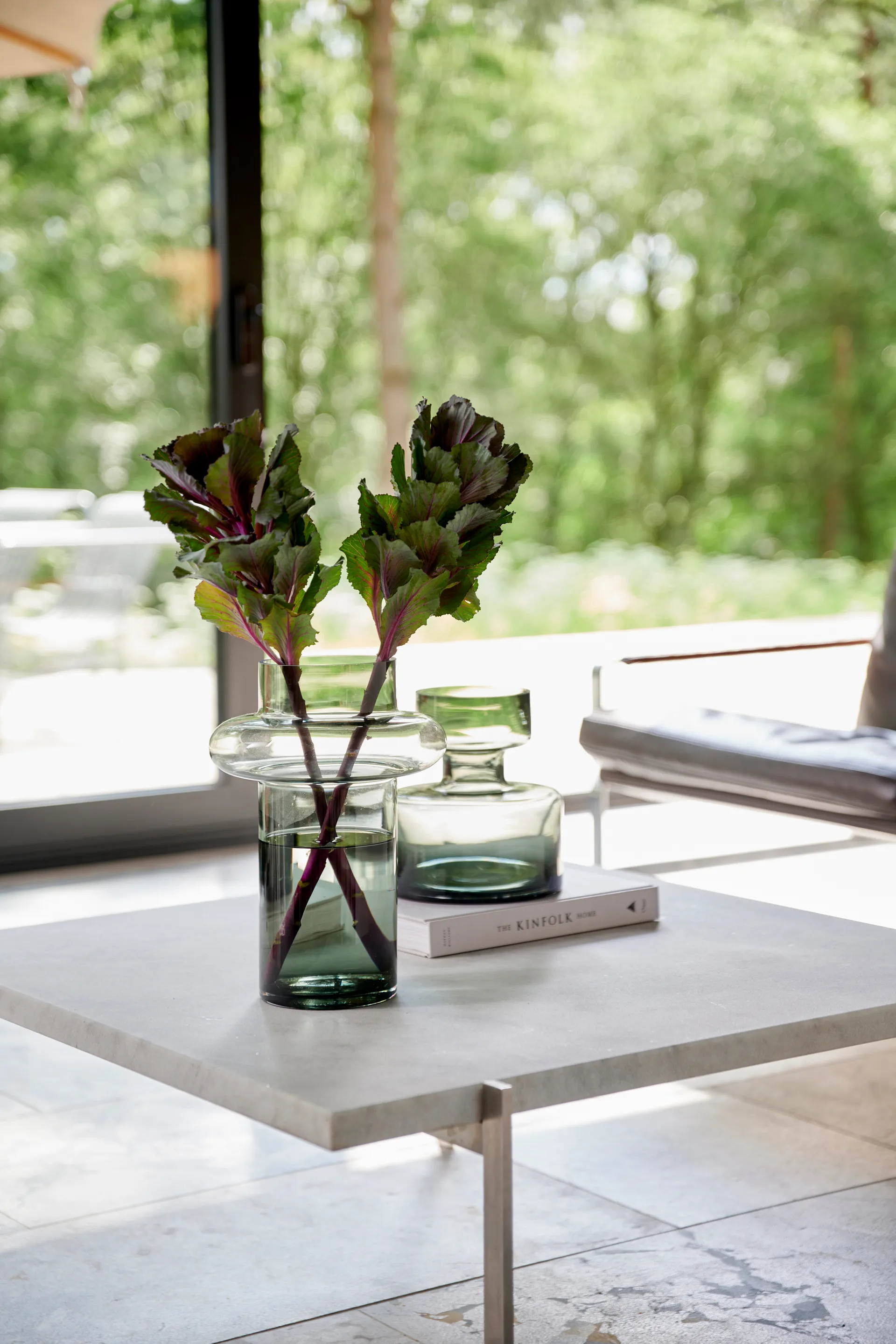 Tube glassvase 25 cm, Smoke Lyngby Glas