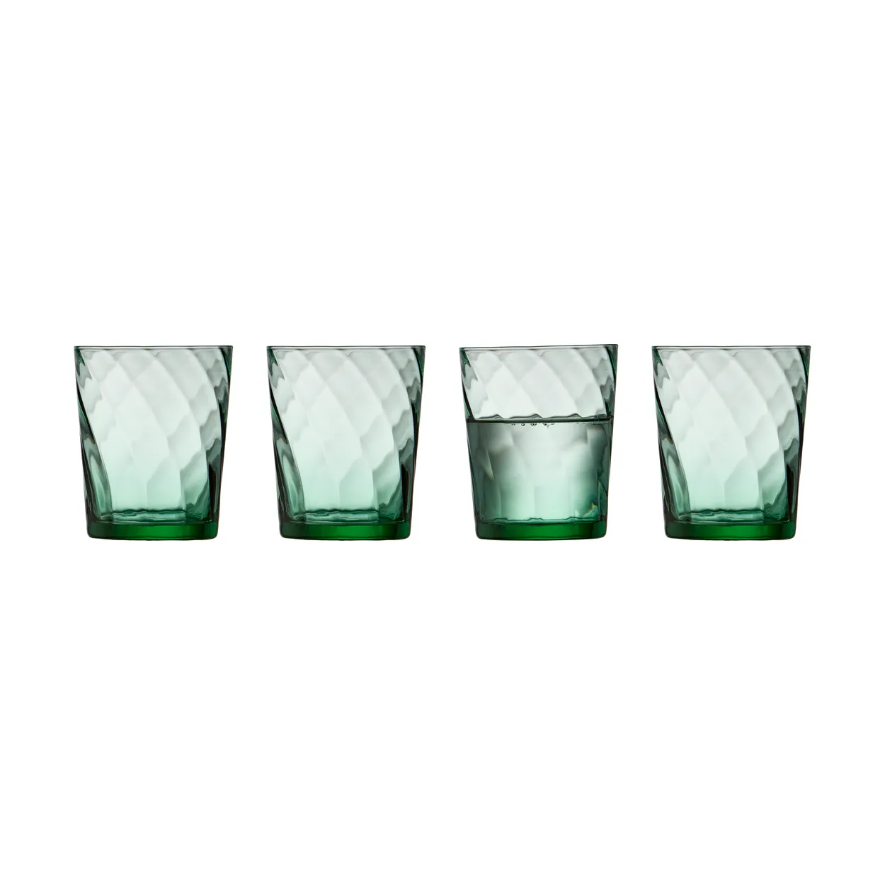 Lyngby Glas Vienna vannglass 30 cl 4-pakning Green