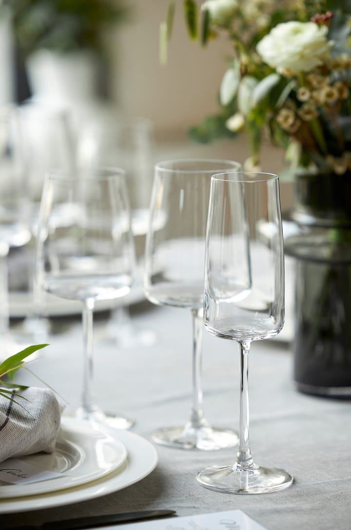 Zero champagneglass 30 cl 4-pakning, Krystall Lyngby Glas