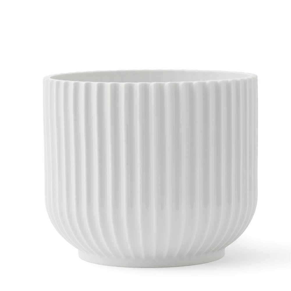 Lyngby Porcelæn Lyngby blomsterpotte hvit Ø18,9 cm