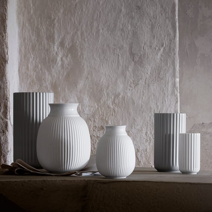Lyngby Curve vase 12 cm, Hvit Lyngby Porcelæn
