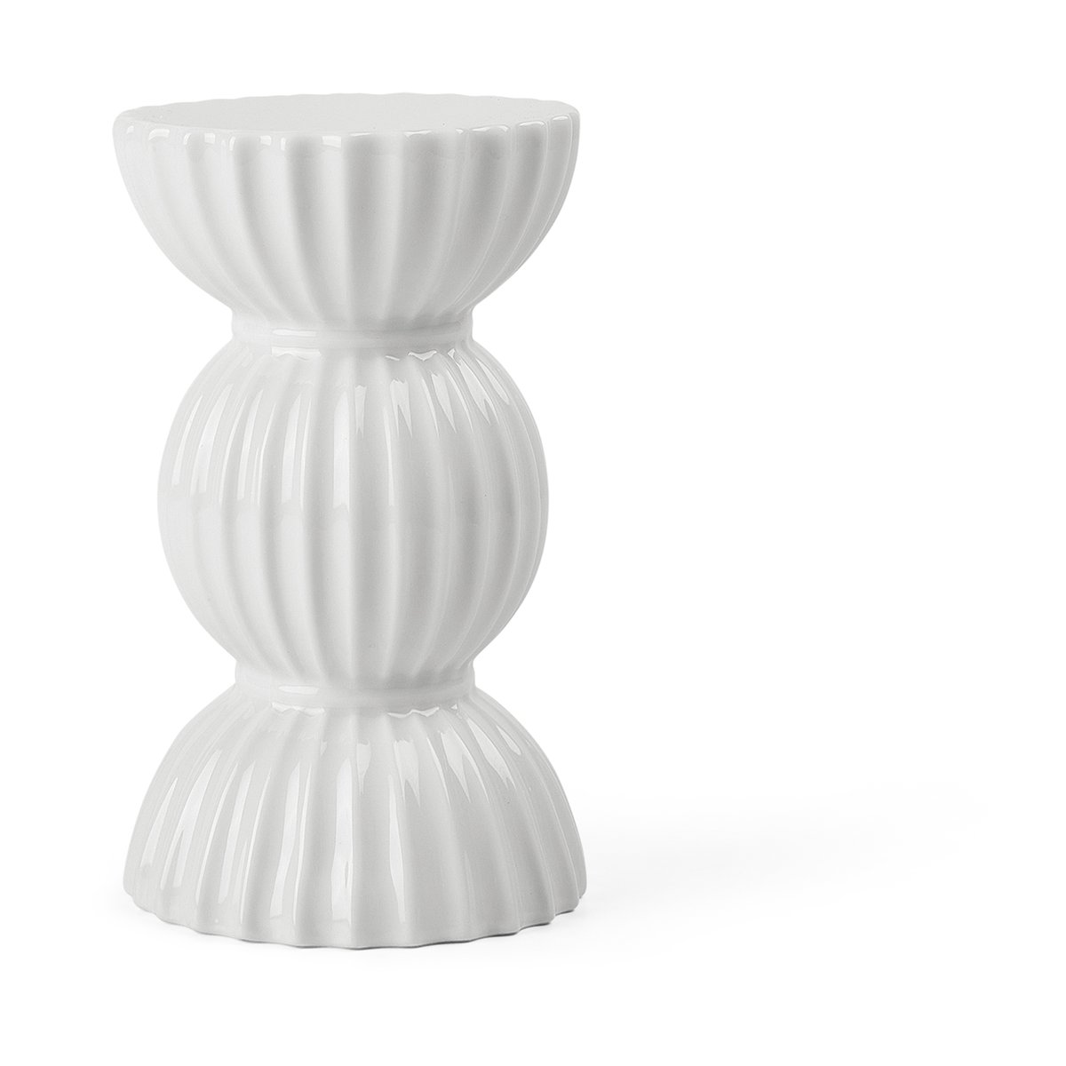 Lyngby Porcelæn Lyngby Tura lysestake 14 cm Hvit