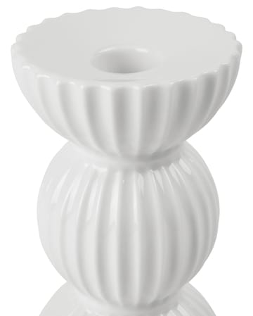 Lyngby Tura lysestake 14 cm - Hvit - Lyngby Porcelæn