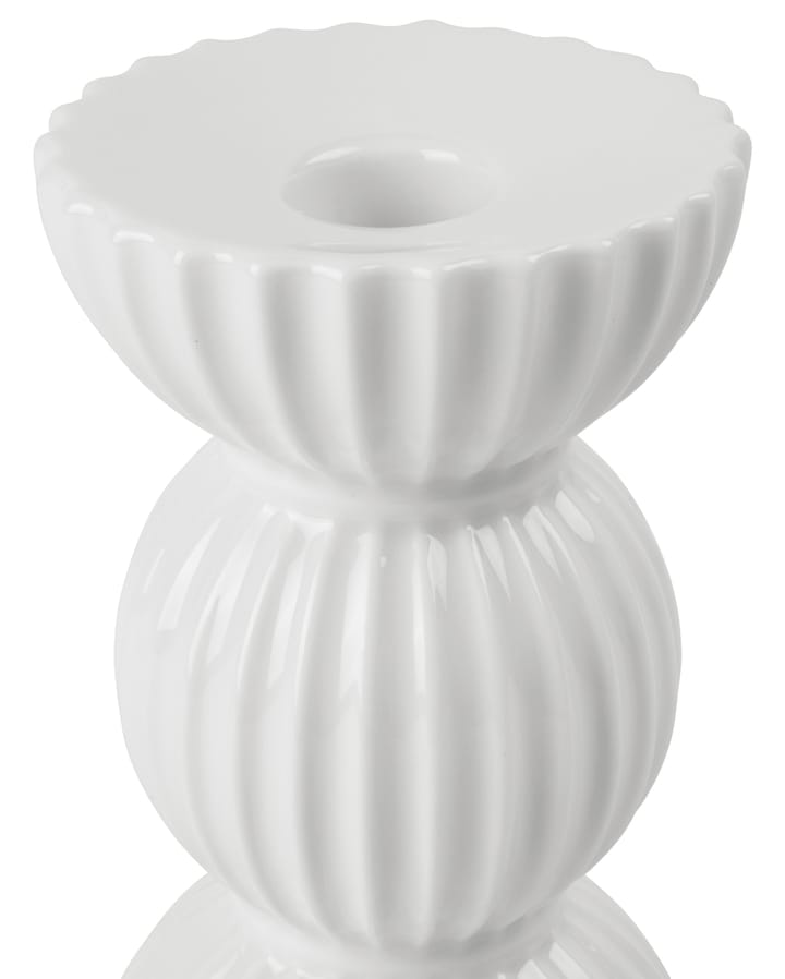 Lyngby Tura lysestake 14 cm, Hvit Lyngby Porcelæn