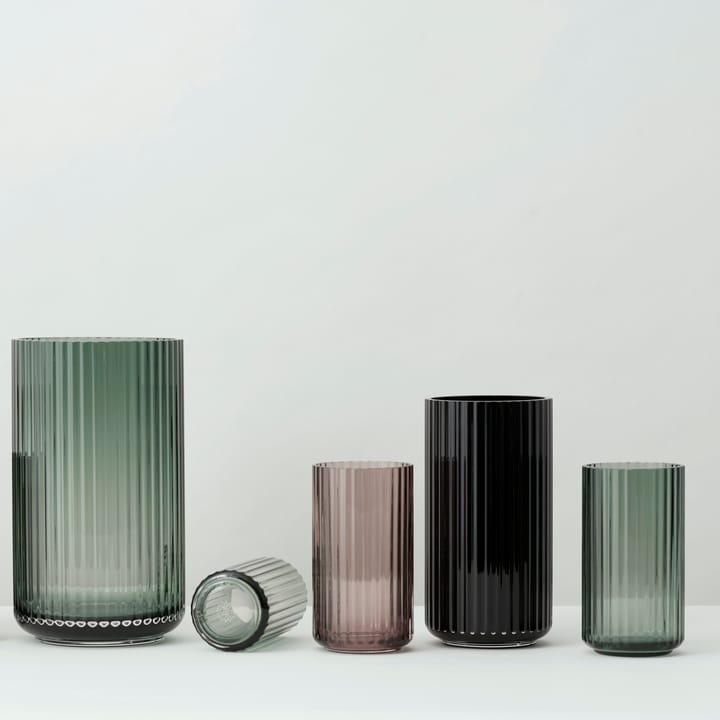 Lyngby vase glass burgunder, 19 cm Lyngby Porcelæn