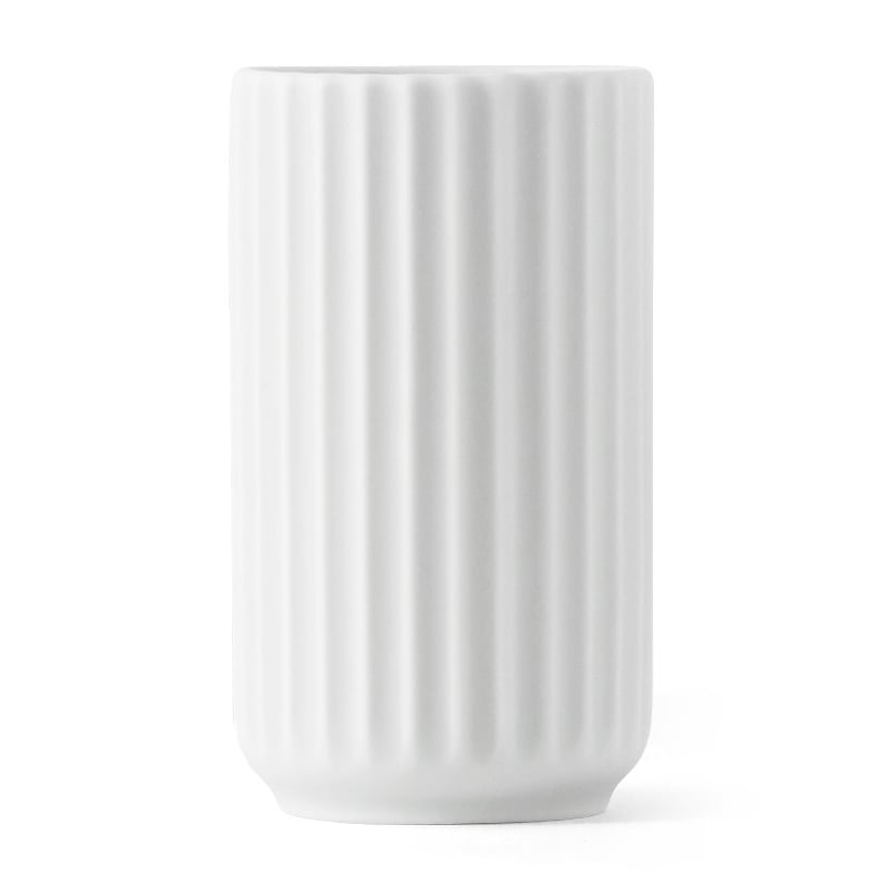Lyngby Porcelæn - Vase h8 cm, 5 cm hvit