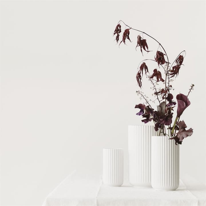 Lyngby vase hvit matt, 20 cm Lyngby Porcelæn