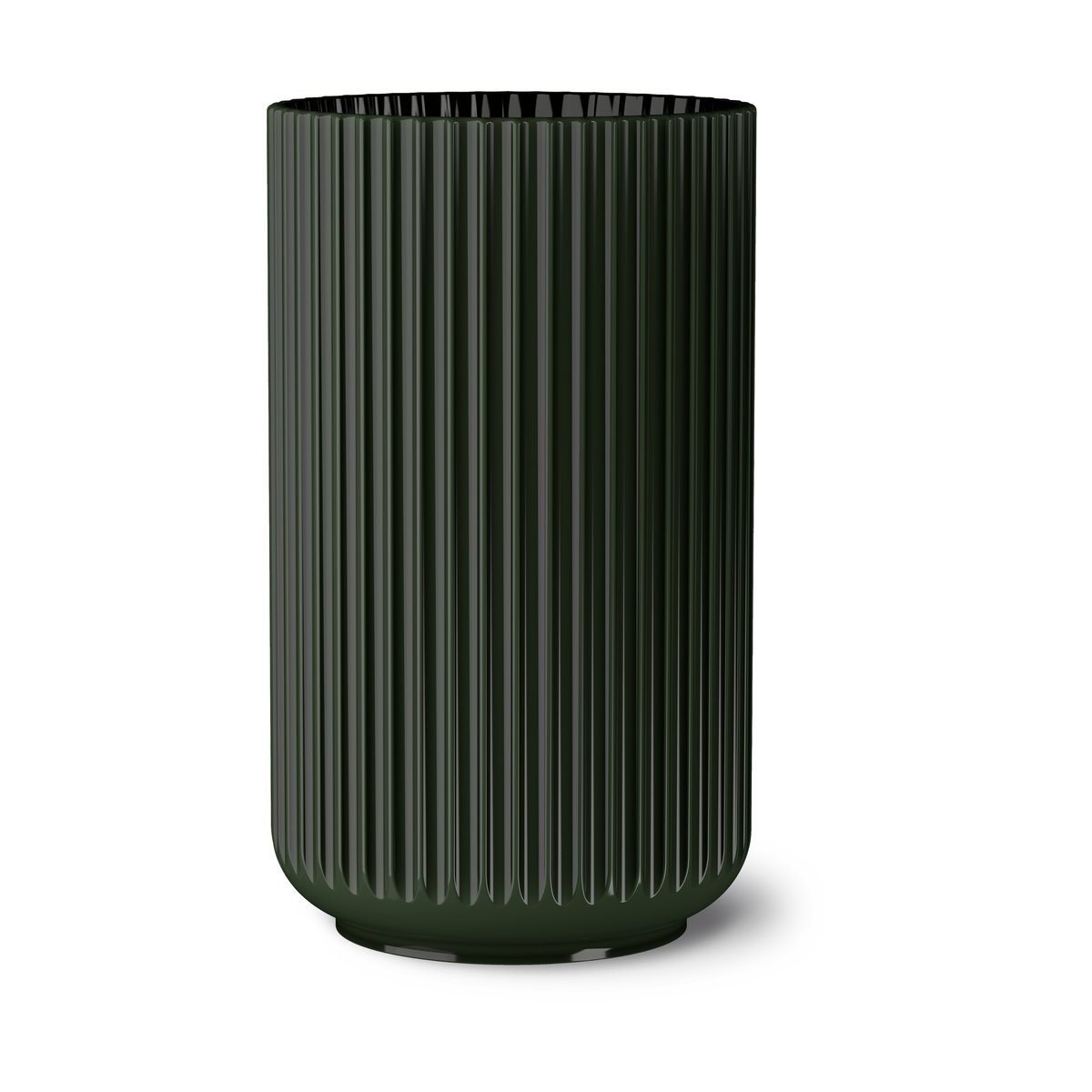 Lyngby Porcelæn - Lyngby vase 31 cm mørk grønn porselen