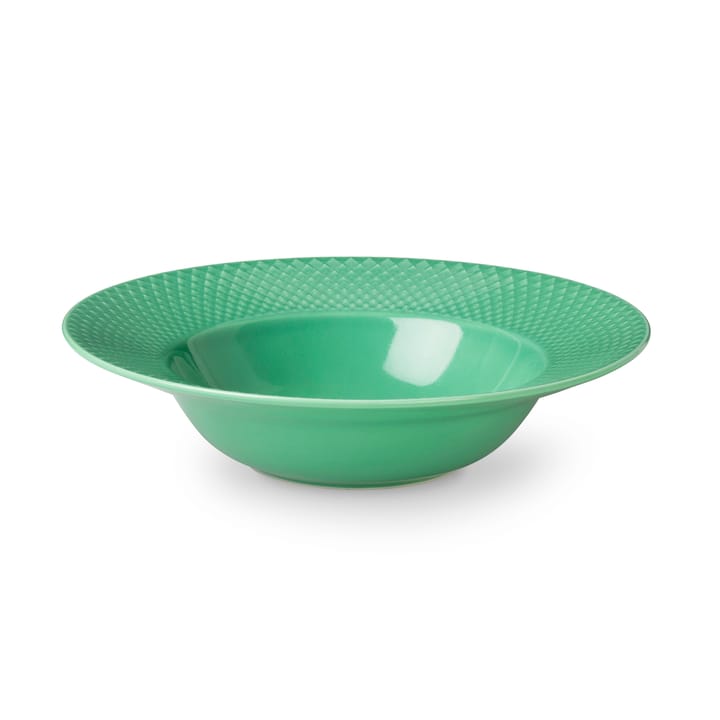 Rhombe dyp tallerken grønn, 24,5 cm Lyngby Porcelæn