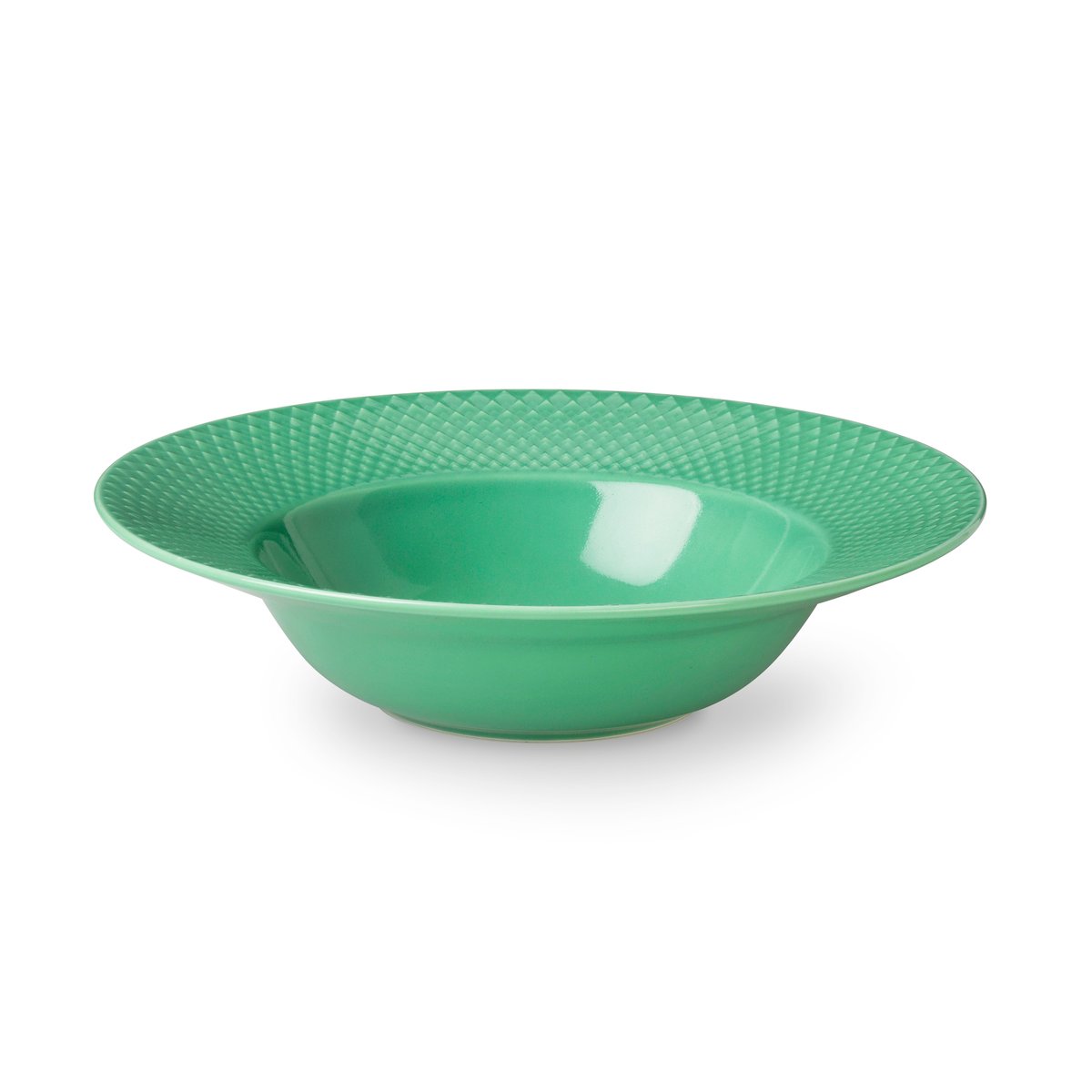 Rhombe dyp tallerken grønn 24,5 cm