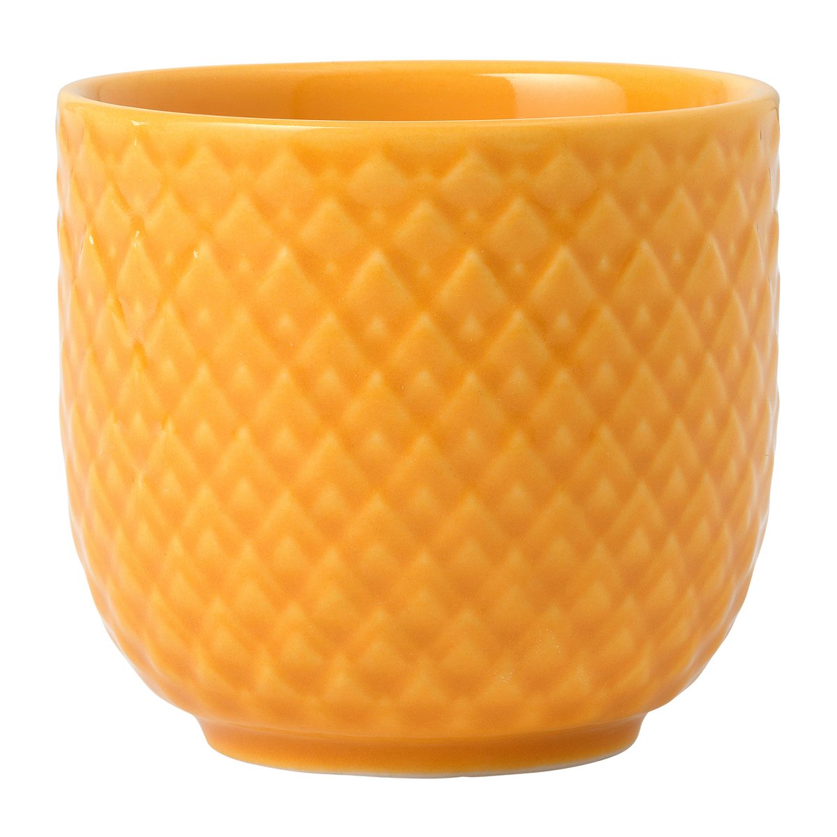 Rhombe eggeglass Ø 5 cm Gul