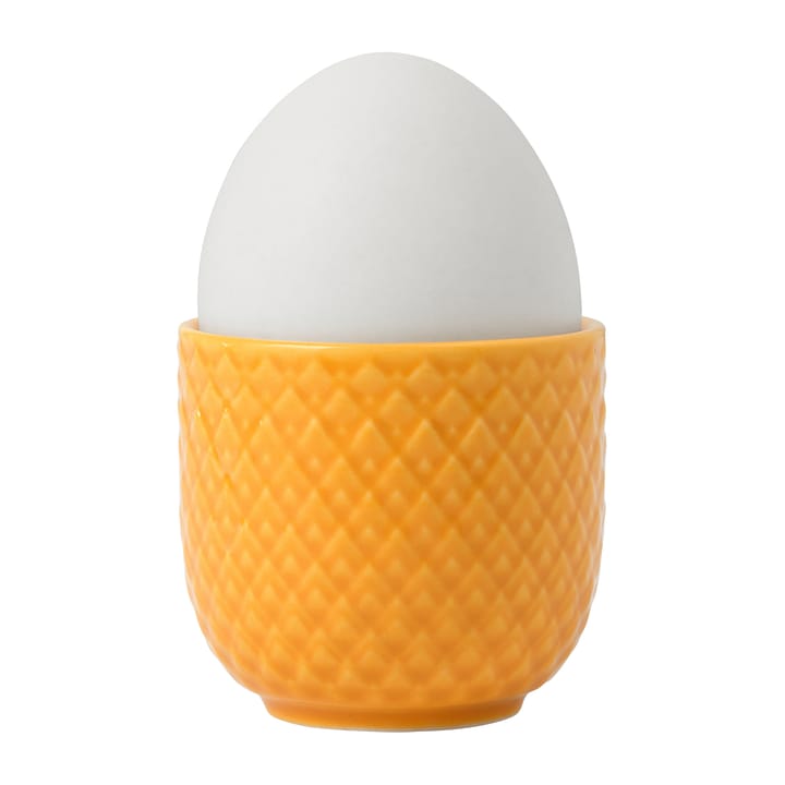Rhombe eggeglass Ø 5 cm, Gul Lyngby Porcelæn