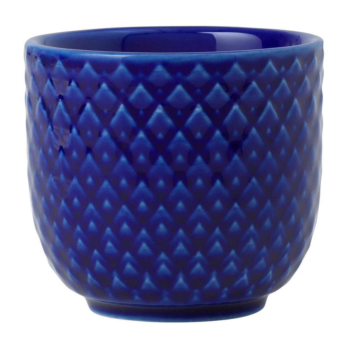 Lyngby Porcelæn - Rhombe Color eggeglass 5 cm midnight blue