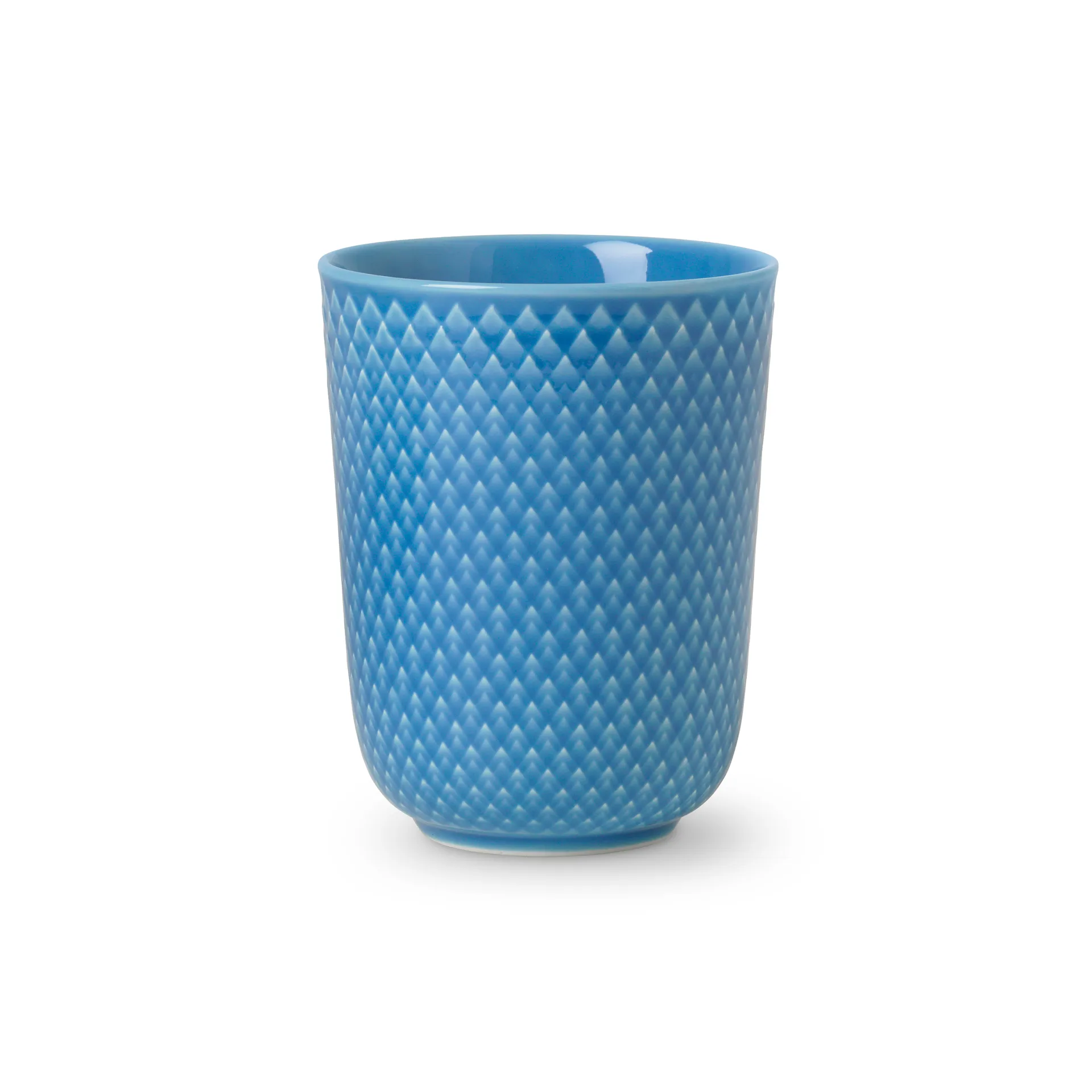 Rhombe kopp uten hank 33 cl, Blå Lyngby Porcelæn